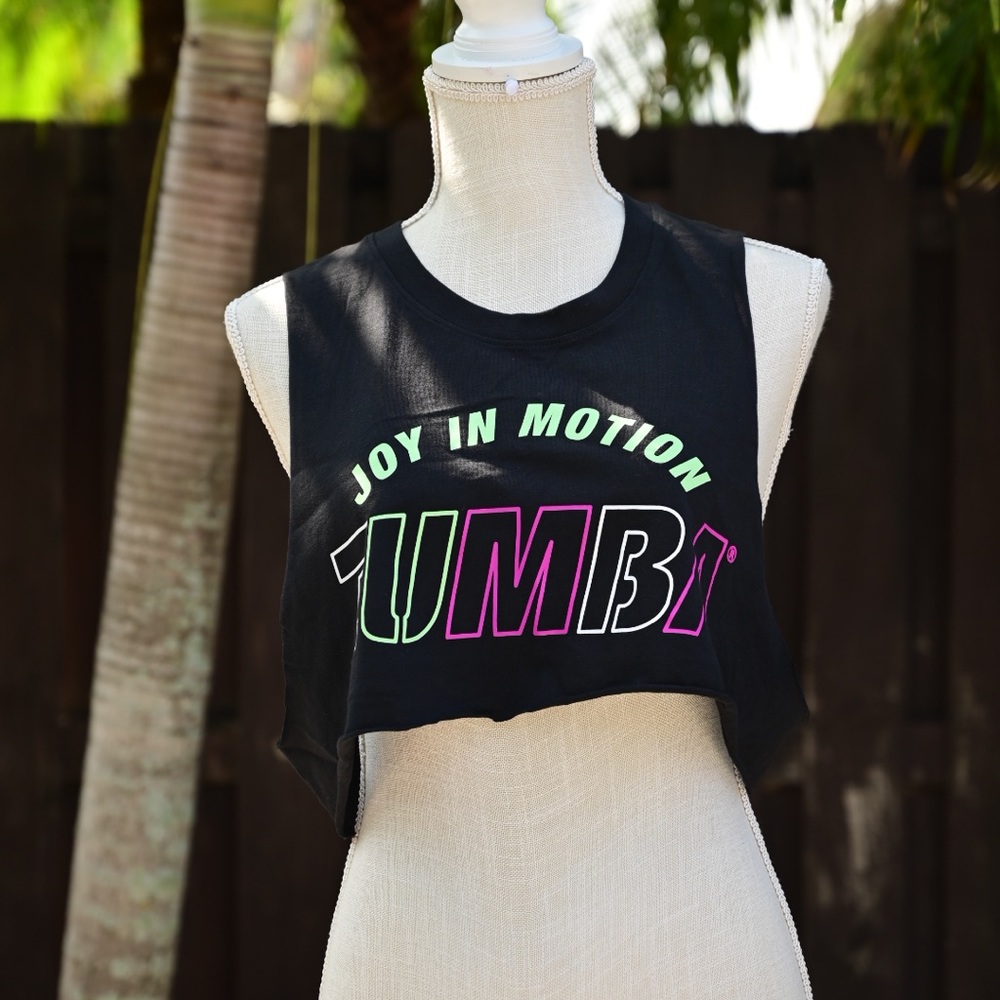 Customized Zumba joy in motion crop top